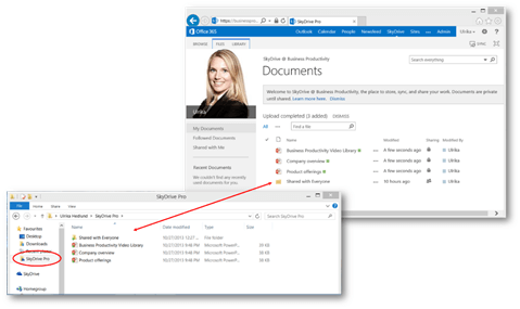How to use SkyDrive for both business and personal data