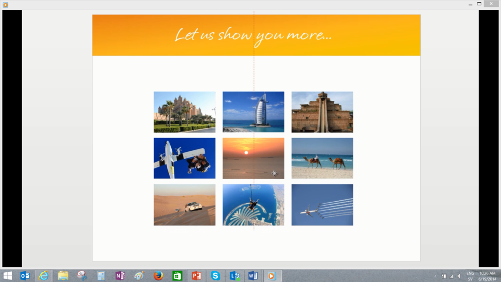 Alignment guides in PowerPoint 2013
