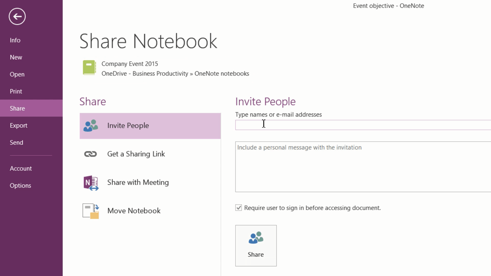 How to share a notebook